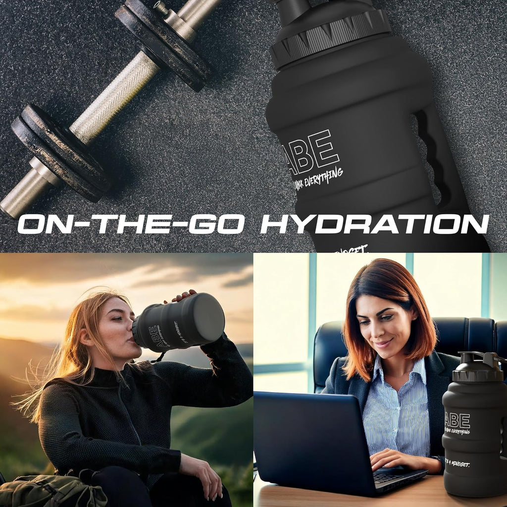 Applied Nutrition ABE 2.5L Water Jug — Large Leakproof Gym Hydration Bottle