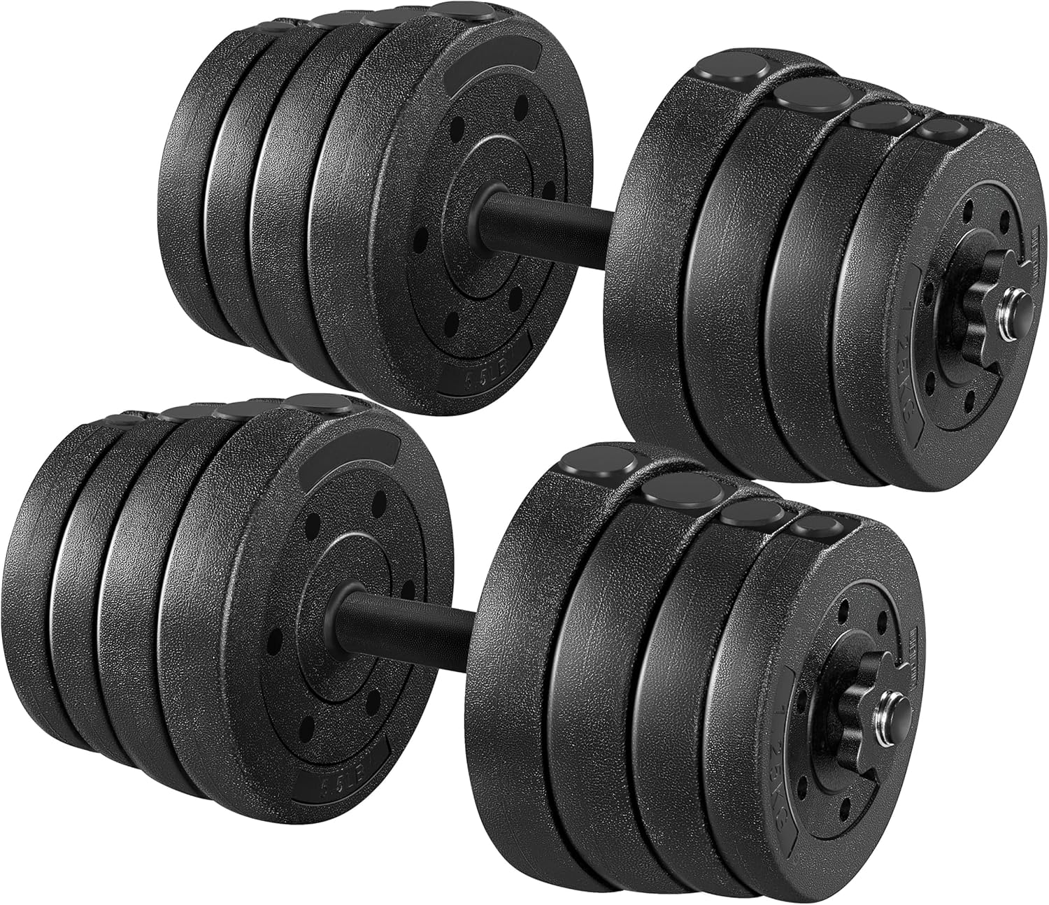 Yaheetech Adjustable Dumbbell Set — Home Gym Free Weights for Strength Training