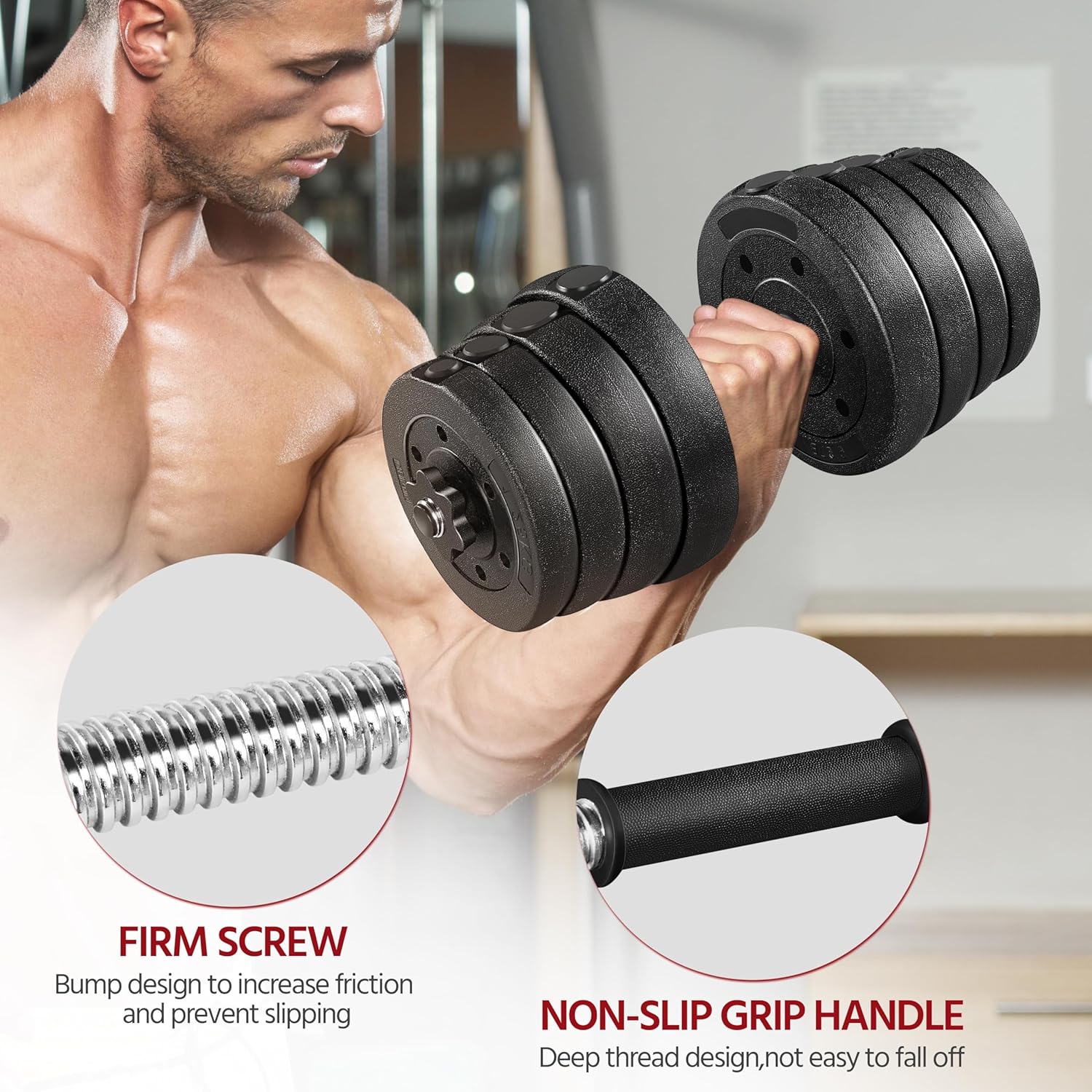 Yaheetech Adjustable Dumbbell Set — Home Gym Free Weights for Strength Training