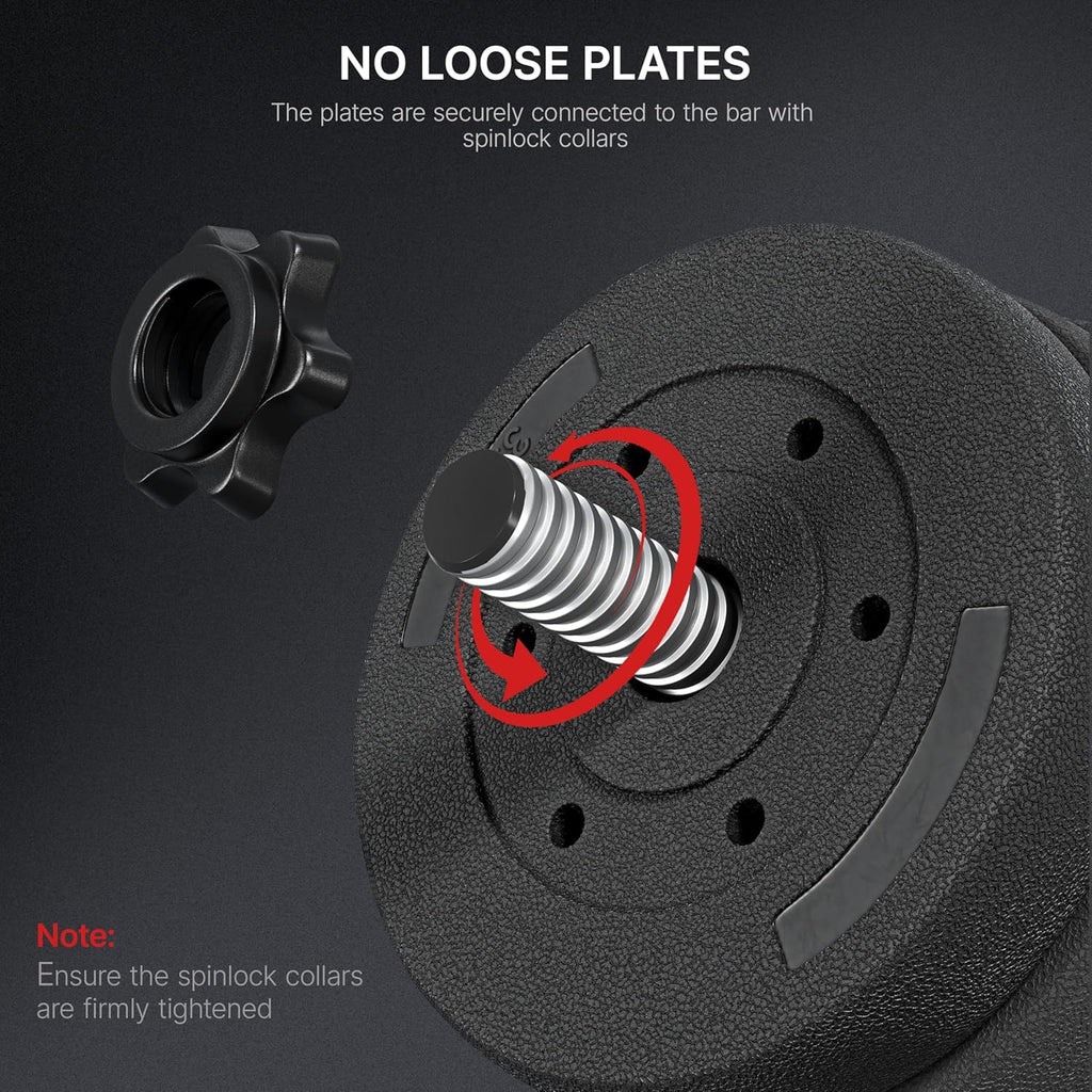Yaheetech Adjustable Dumbbell Set — Home Gym Free Weights for Strength Training