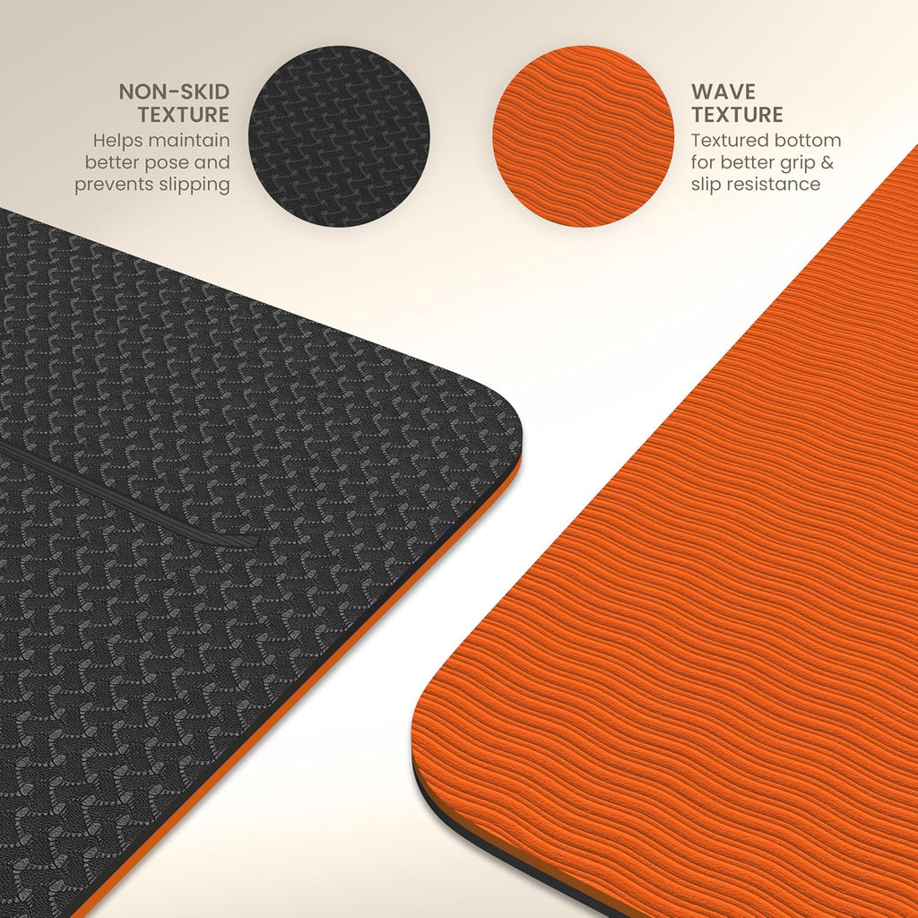 Yogii Yoga Mat — Non-Slip 6mm TPE Mat with Alignment Guides for Home & Gym