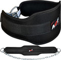 AQF Dip Belt — Neoprene Padded Weight Belt with 36 inch Steel Chain