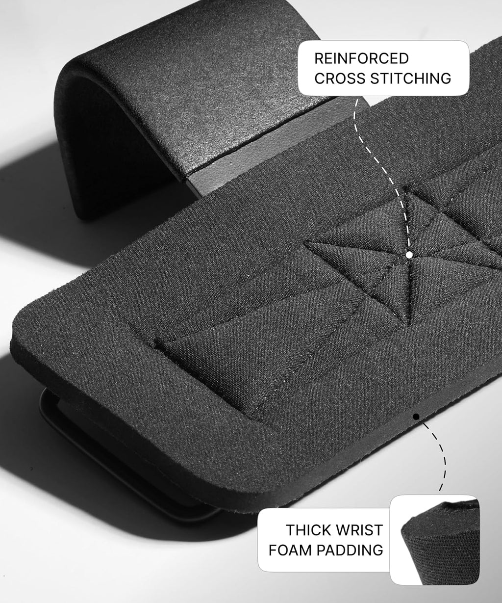 DMoose Weight Lifting Hooks (Pair) — Heavy-Duty Wrist Straps for Deadlifts