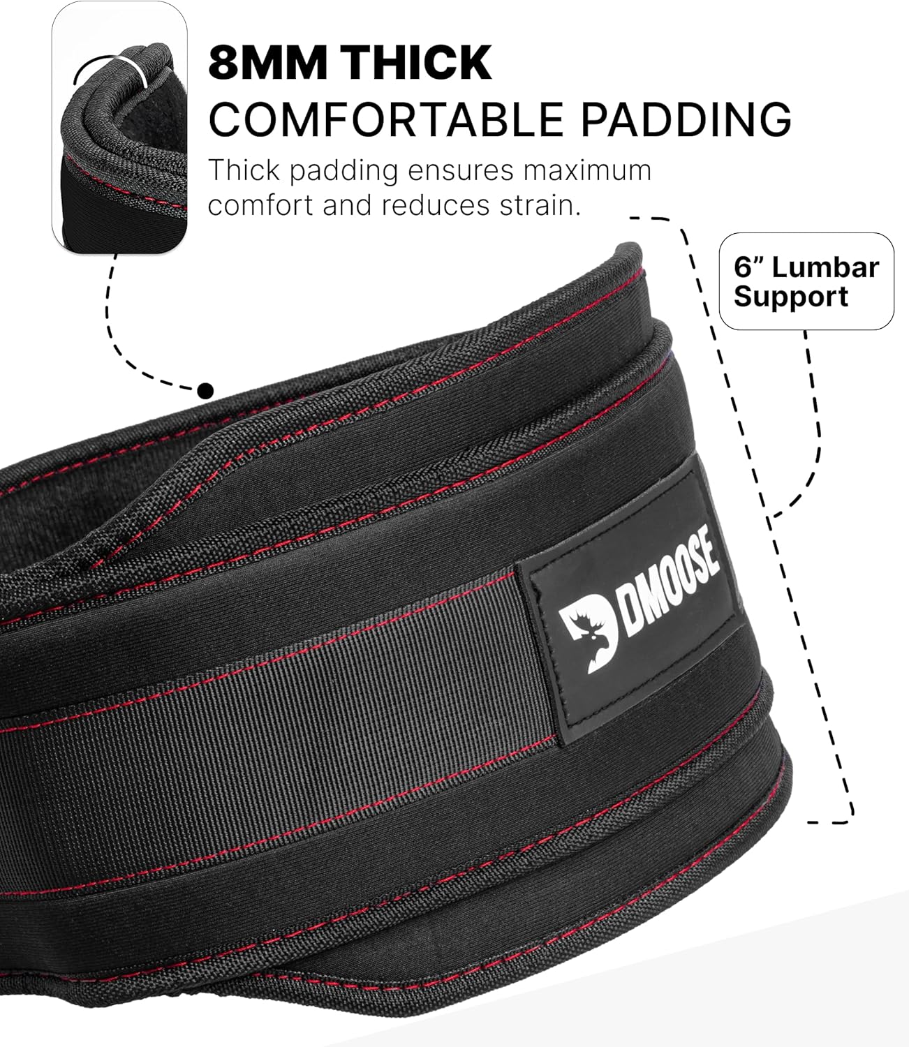 DMoose Dip Belt — 36 inch Steel Chain Weight Belt for Pull-Ups & Dips