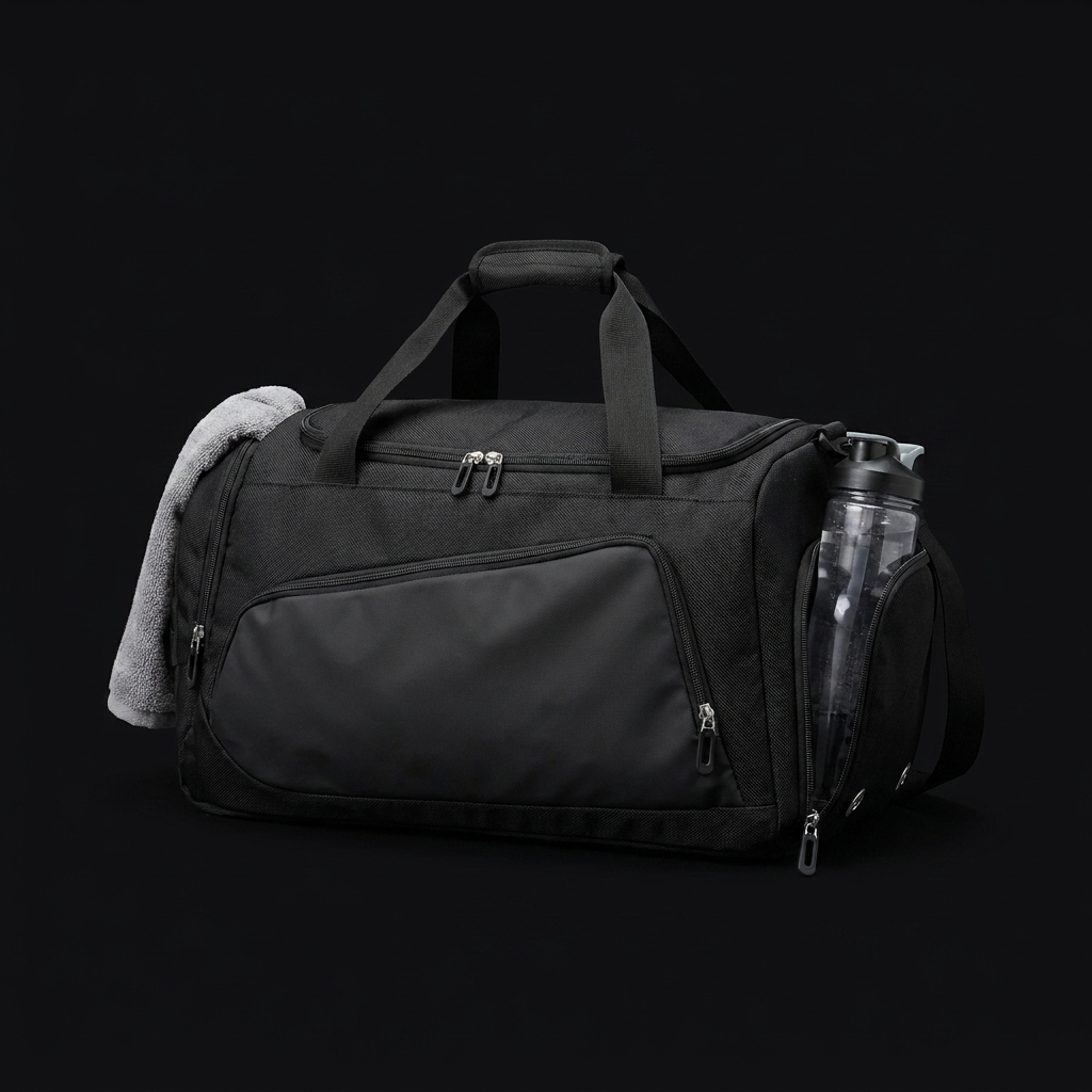 Waterproof Gym Duffle Bag 40L on onyx background