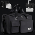 FIORETTO Sports Gym Duffle Bag on onyx background