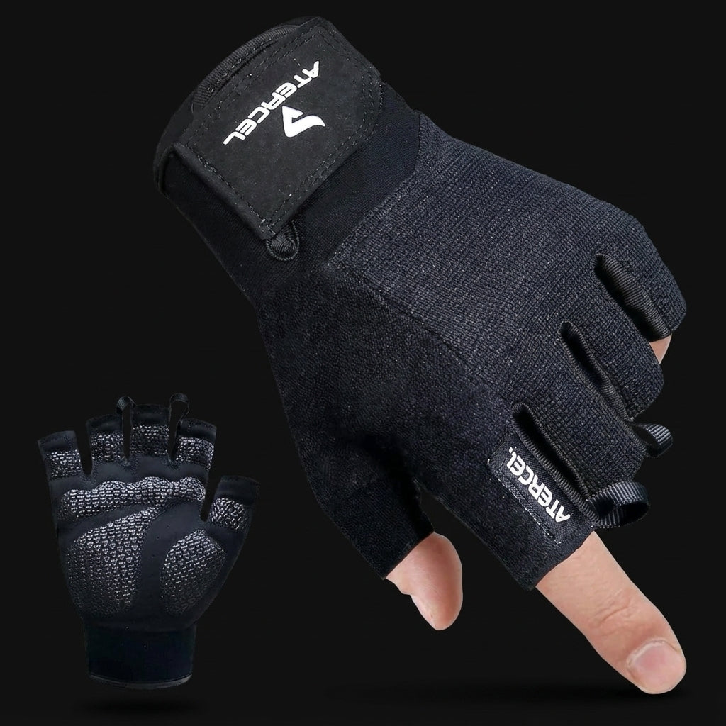 ATERCEL Weightlifting Gloves on onyx background