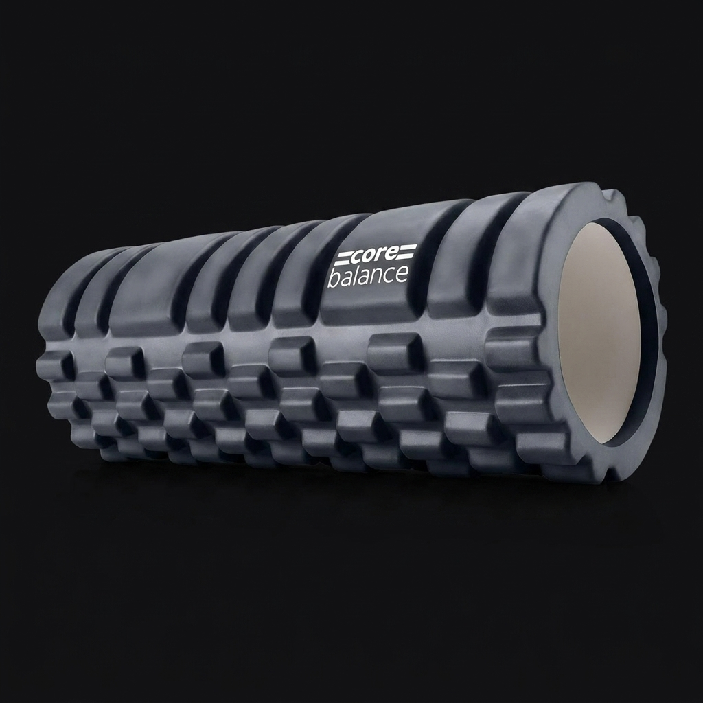 Core Balance Grid Foam Roller on onyx background