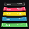 Gritin Resistance Bands Set of 5 on onyx background