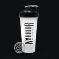 Warrior 600ml Protein Shaker Bottle on onyx background