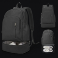 Gym Backpack with Shoe Compartment on onyx background