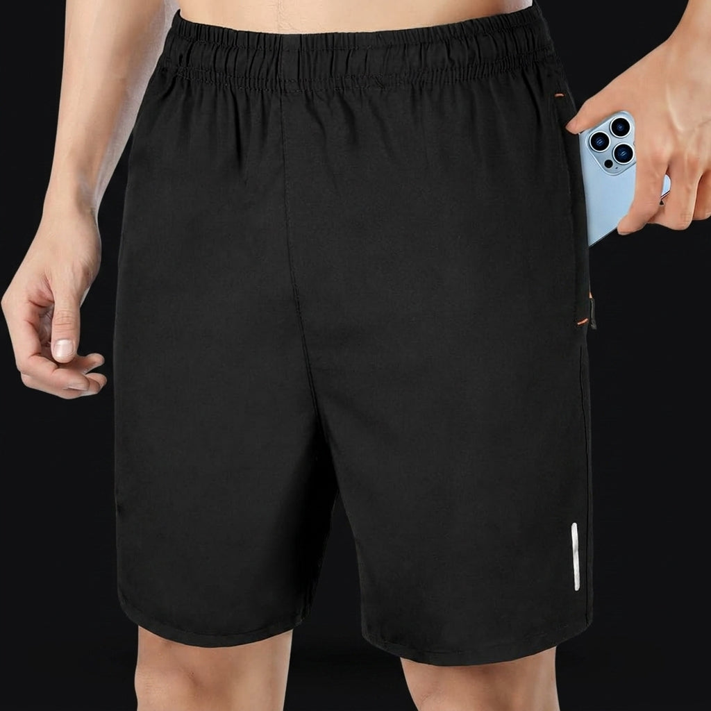 AUYAO Men's Running Shorts on onyx background