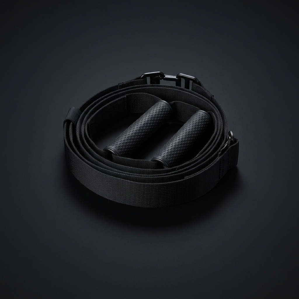 Suspension Trainer Straps on onyx background