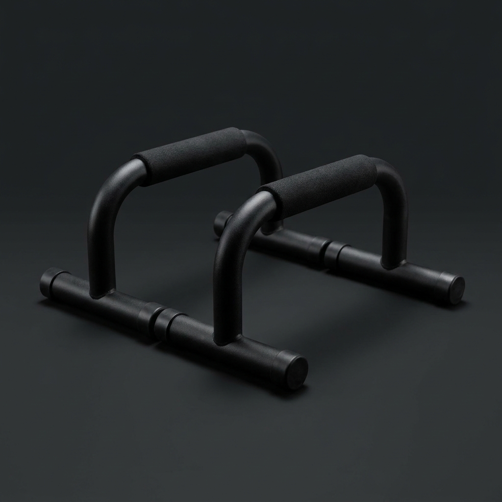 Parallettes Push-Up Bars on onyx background
