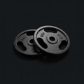 Cast Iron Weight Plates Pair on onyx background