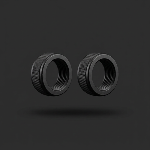 Barbell Spinlock Collars Pair on onyx background