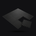 Interlocking Rubber Gym Floor Tiles on onyx background