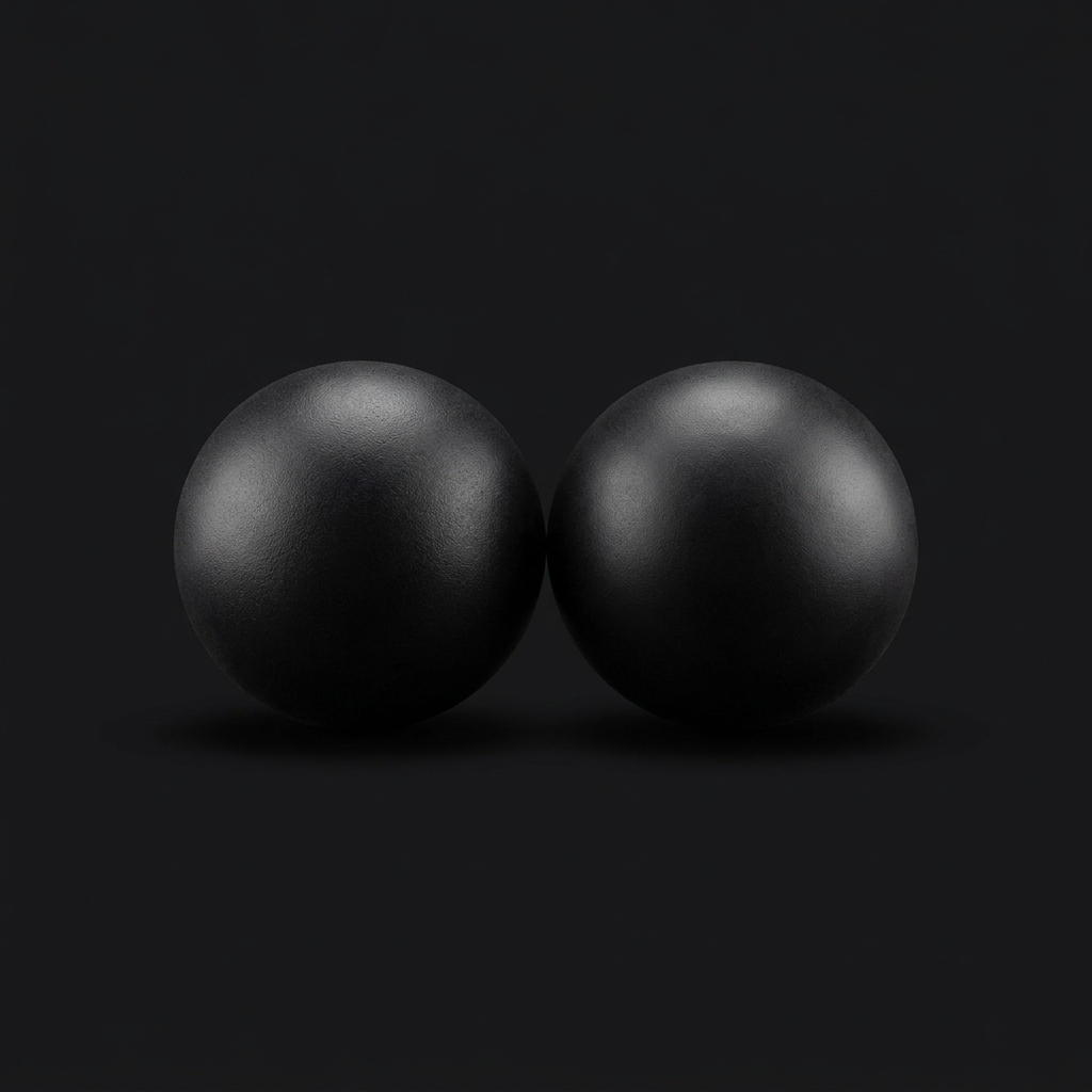 Massage Lacrosse Ball Set on onyx background