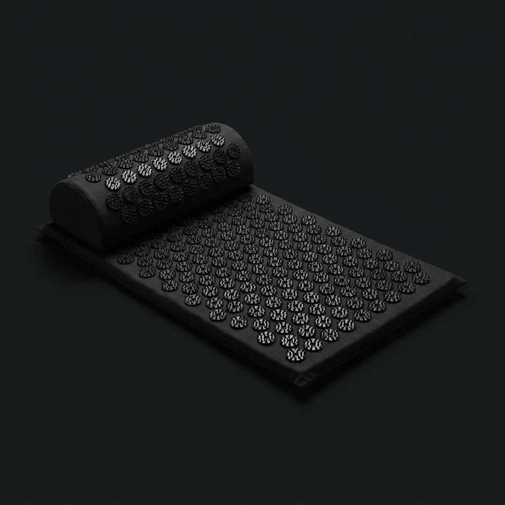 Acupressure Mat and Pillow Set on onyx background