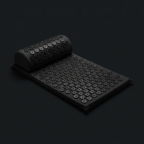 Acupressure Mat and Pillow Set on onyx background
