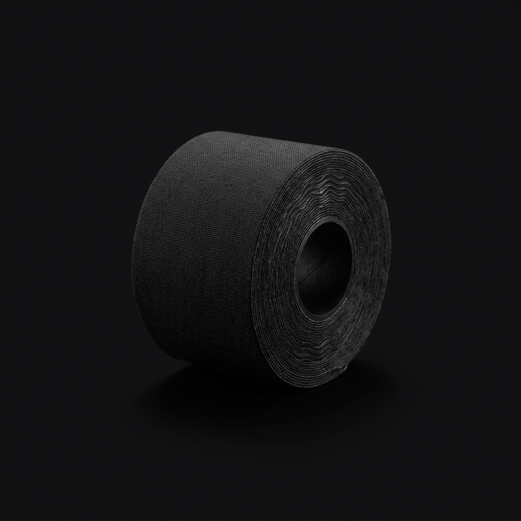 Kinesiology Tape on onyx background