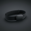 Chest Strap Heart Rate Monitor on onyx background