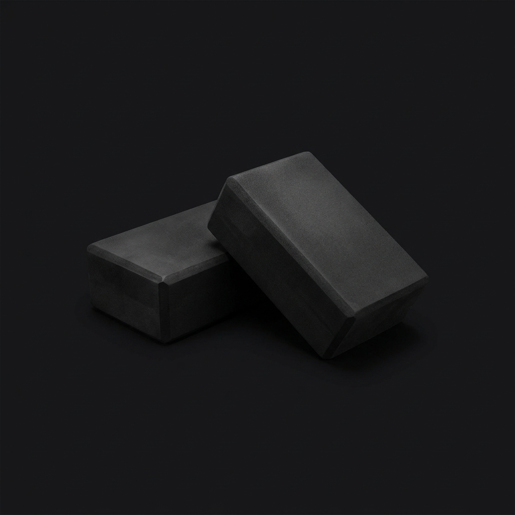 Foam Yoga Blocks Set of 2 on onyx background