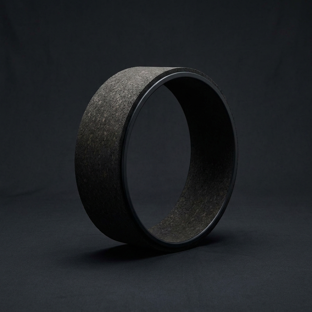Yoga Wheel on onyx background