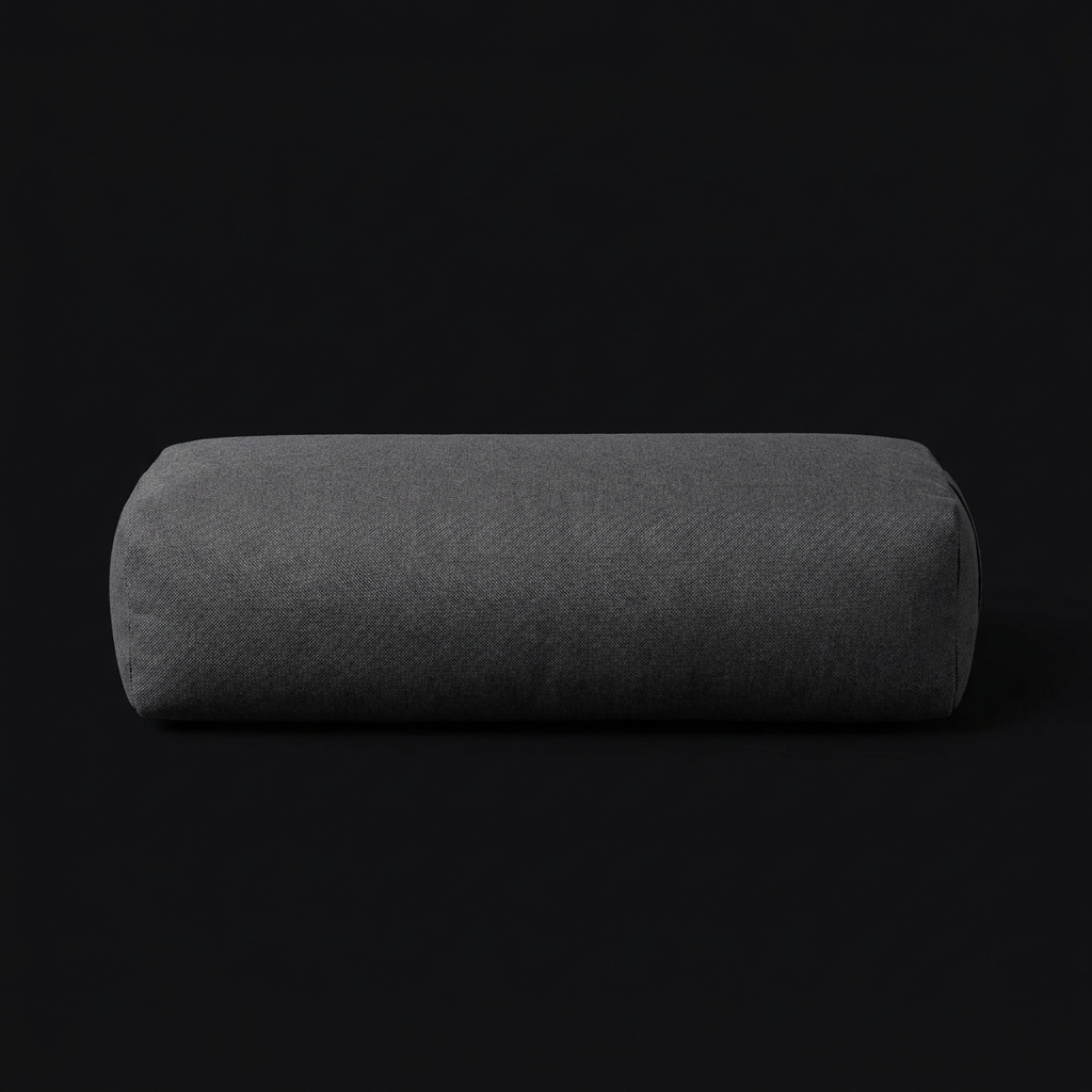Meditation Bolster Cushion on onyx background