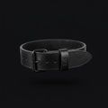 Leather Weightlifting Belt on onyx background