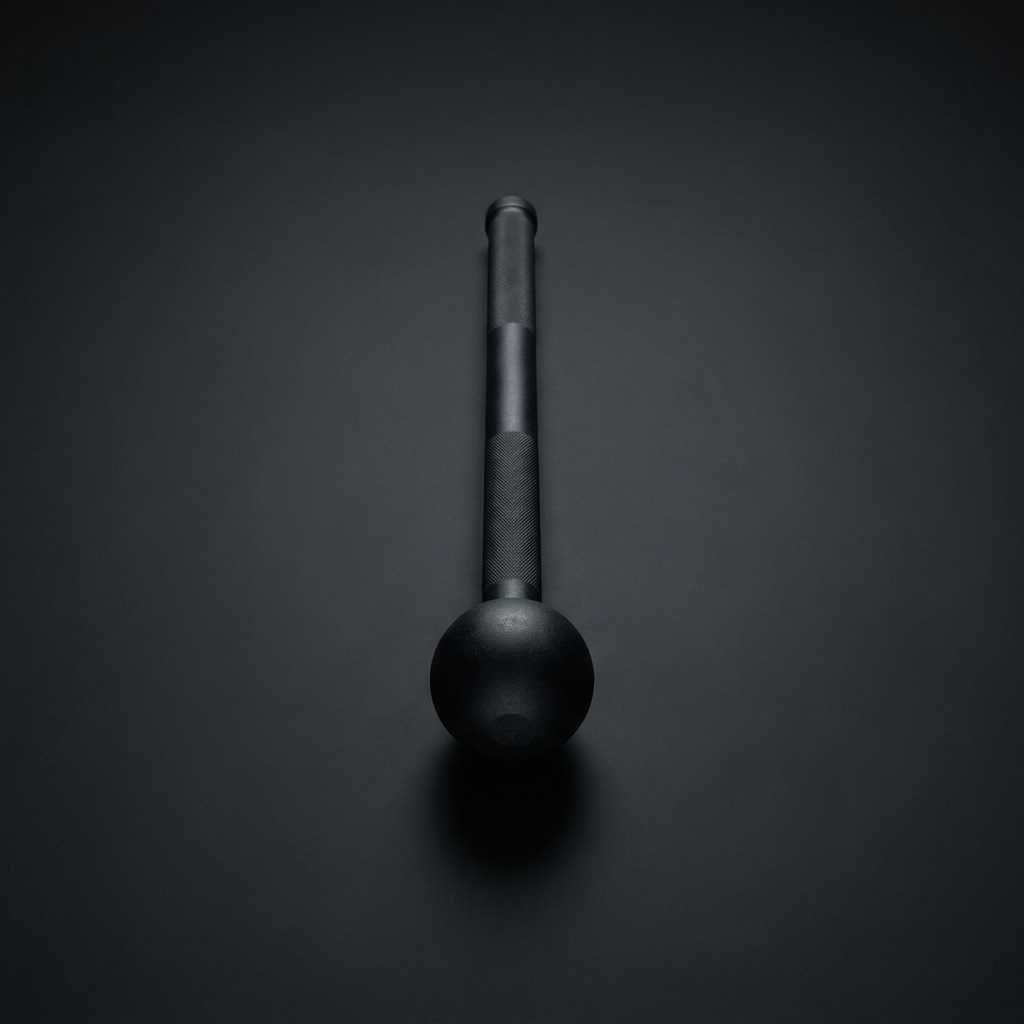 Steel Mace on onyx background