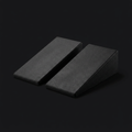 Squat Wedge Blocks Pair on onyx background