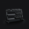 Dumbbell Storage Rack on onyx background