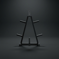 Weight Plate Tree Rack on onyx background