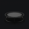 Mini Fitness Trampoline on onyx background