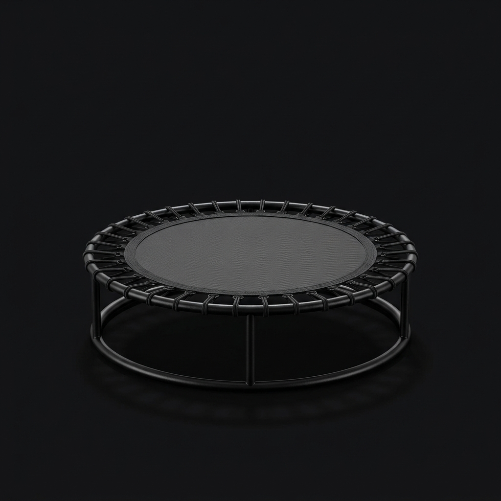 Mini Fitness Trampoline on onyx background