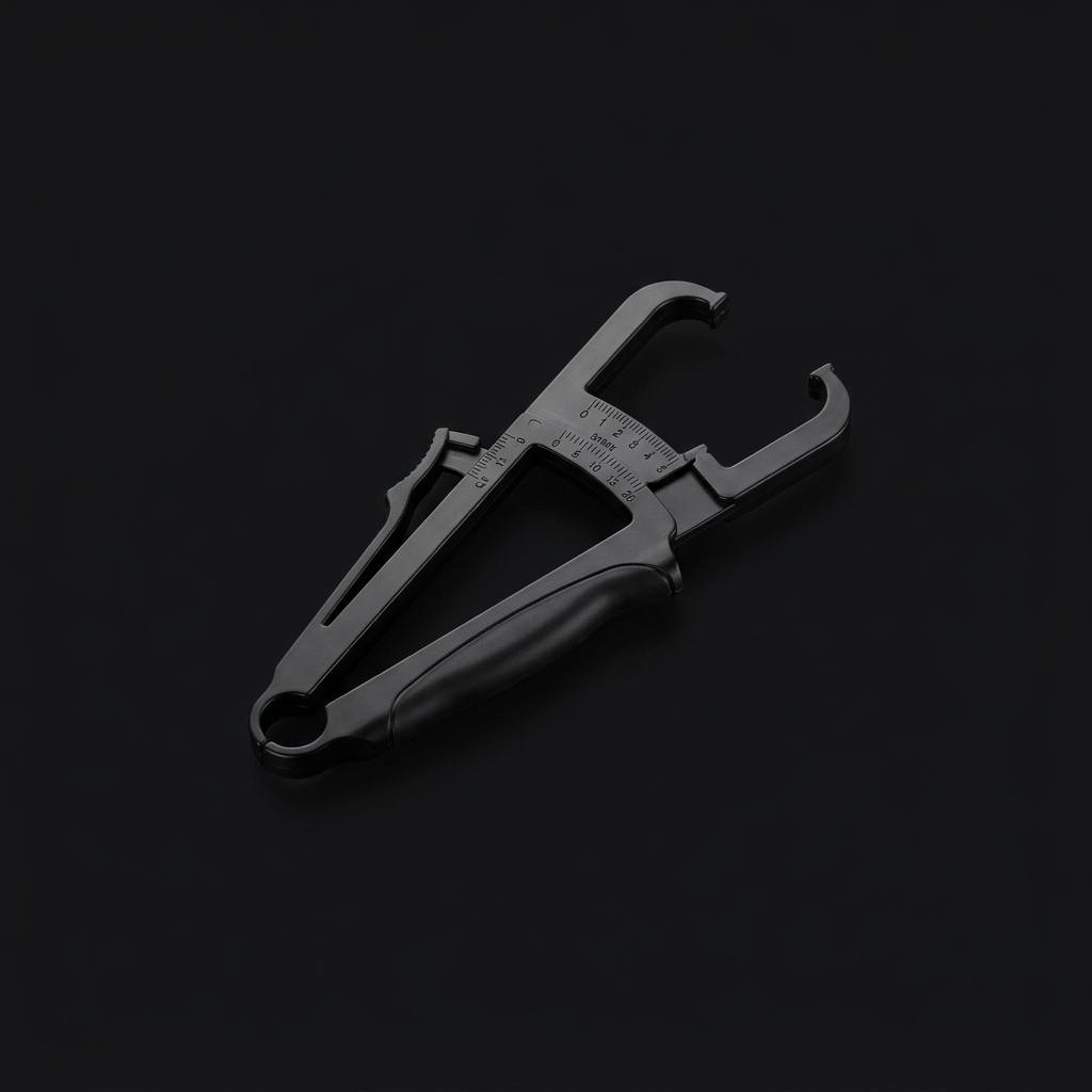 Body Fat Calipers on onyx background