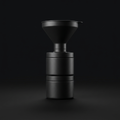 Protein Powder Funnel Container on onyx background