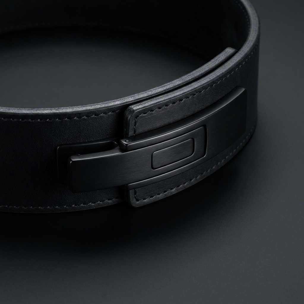 Lever weightlifting belt close-up detail
