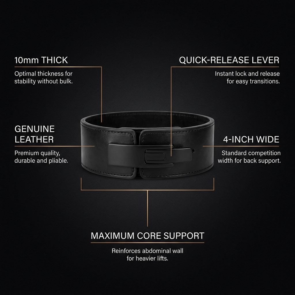 Lever belt feature specifications