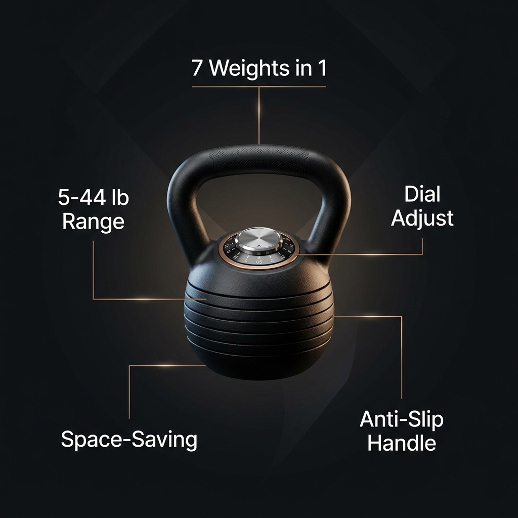 Adjustable kettlebell feature specifications