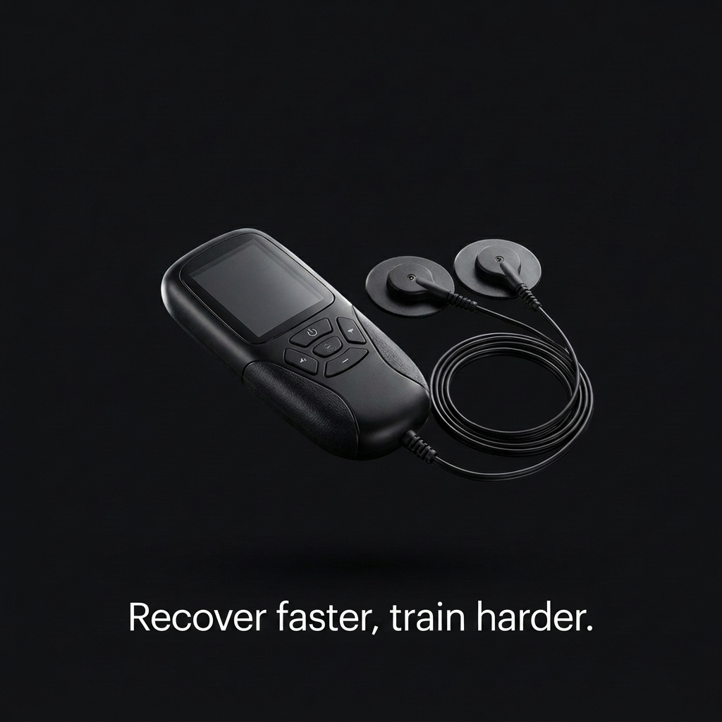 EMS muscle stimulator cinematic shot