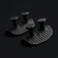 Silicone palm grips on onyx background