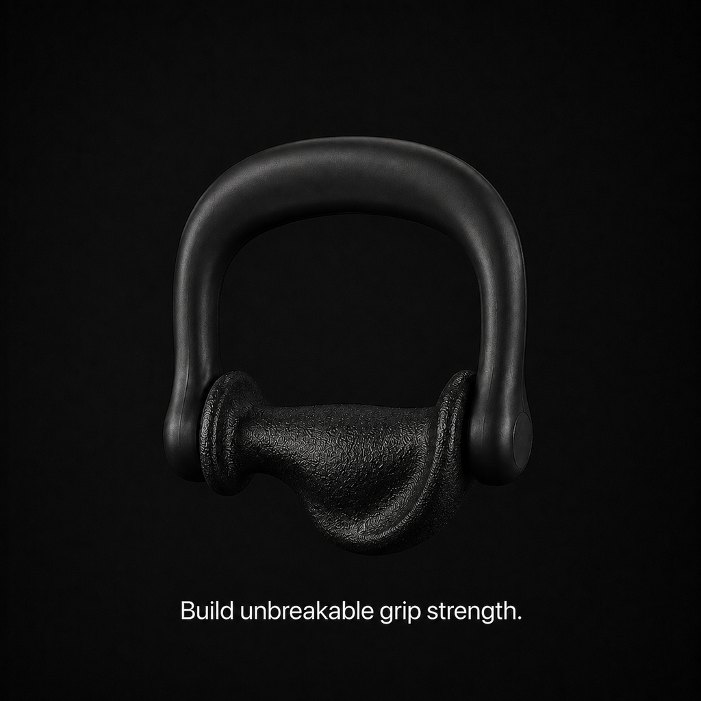 Ergonomic cable machine handle features: steel build, D-handle grip, universal fit